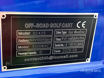 SDLOOL SL-GC42S Electric Off-Road Golf Cart (Unused)