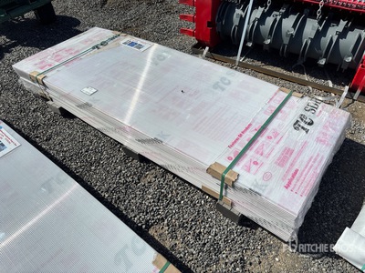 Quantity of (40) 35 in x 7.87 ft Multiwall Polycarbonate Panel (Unused)