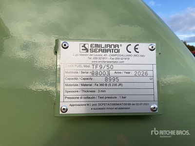 2026 Emiliana Serbatoi EU-TANK 9000 Skid Mounted Steel 9000 L Steel Storage and Dispensing Tank with containment dike Fuel Tank (Unused)