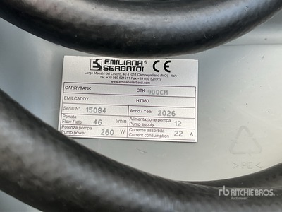 2026 Emiliana Serbatoi EU-TANK 900 Portable Poly Fuel Tank (Unused)