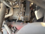 Engine with A/C Compressor