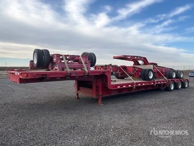 2009 Trail King TK100ES Tri/A 55 Ton Trombone-Low Profile Step Deck Trailer