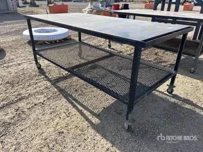 8 ft x 43 in x 48 in Steel Workbench