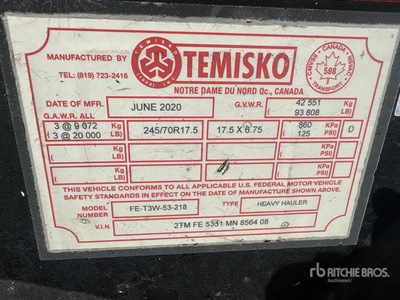 2021 Temisko 56 ft Tri/A 56 ft Extendable Przyczepa płaska