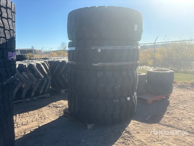Quantity of (4) Marcher Dumax 568 23.5R25 Tires - Fits Wheel Loader