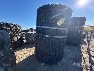 Quantity of (4) Beaver 23.5R25 Tires - Fits Graders & Wheel Loaders