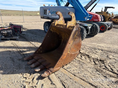Cat 48 in Digging Excavator Bucket