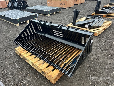 2026 RB66 66 in Skeleton Rock bucket Skid Steer Bucket (Unused)
