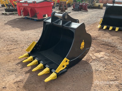 Trojan 42 in Digging Excavator Bucket - Fits 40 mm Cat 303, 303.5, 304, Case, New Holland, Kobelco SK35, Deere/Hitachi 35D/G (Unused)