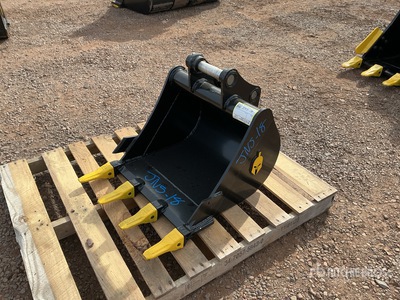 Trojan 24 in Digging Excavator Bucket - Fits 50 mm Cat 307/308, Komatsu PC78/88, Deere/Hitachi 75/85, Case, New Holland, Kobelco SK80, Bobcat E80 (Unused)