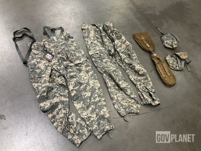 (25) Entrenching Tool Carriers, (5) Cold Weather Trousers & Assorted Items