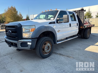 2011 Ford F-550 XL 4x4 Crew Cab Flatbed Truck