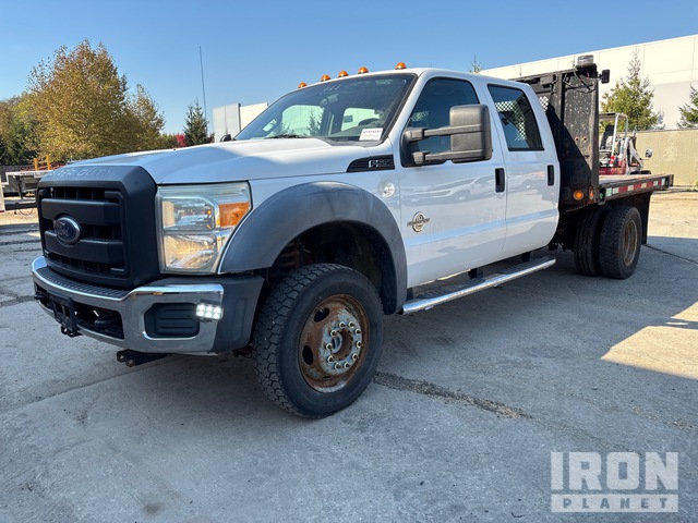 2011 Ford F-550 XL 4x4 Crew Cab Flatbed Truck