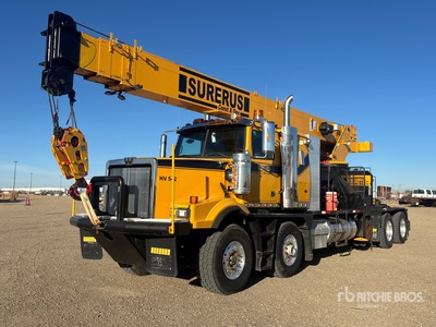 Manitex 3577S 35 ton Straight Boom on 2014 Western Star 4900 8x4 Twin-Steer Sleeper Boom Truck