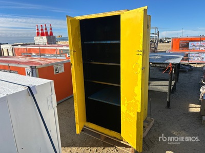 Justrite 6560P Flammable Liquid Storage Cabinet 31in x 31in x 65in Bolt Bin