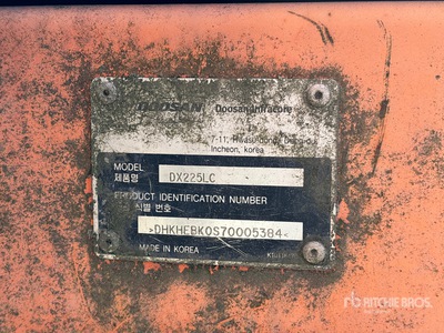 2012 Doosan DX225 LC Tracked Excavator