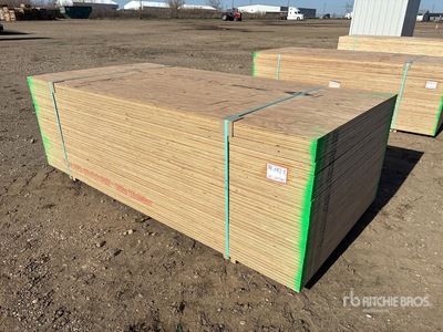 Quantity of (40) 4 ft x 8 ft (18.5 mm Thick) 4 ft x 8 ft CSP/DFP No Stamp 合板 (Unused)