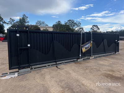KMY 9800 mm x 1800 mm Steel Bi-Parting Driveway Gate (Unused)