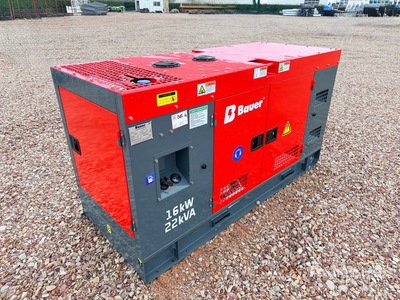 2026 Bauer Generatoren GFS-16KW 20 kVA Skid-Mounted Generator Set (Unused)