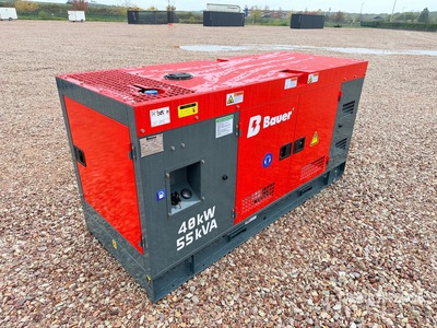2026 Bauer Generatoren GFS-40KW 50 kVA Skid-Mounted Generator Set (Unused)