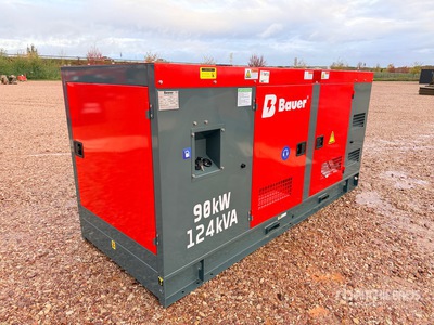 2026 Bauer Generatoren GFS-90KW 112 kVA Skid-Mounted Generator Set (Unused)