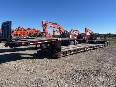 2020 Fontaine Renegade LXT40 40 ton T/A 34 ft - 60 ft Extendable Removable Gooseneck مقطورة لوبوي