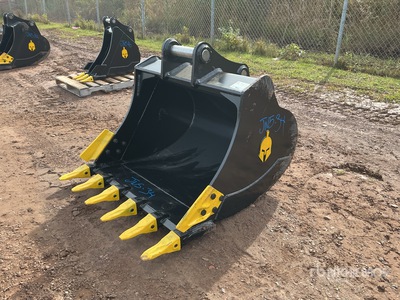 Trojan 48 in Digging Excavator Bucket - Fits 65 mm Cat 311/312/313/314 Kobelco 140, Deere/Hitachi ZX120/135, Case 130/135, Doosan DX140 (Unused)