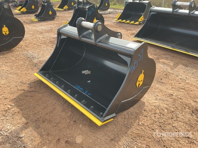 Trojan 60 in Cleanup Excavator Bucket - Fits 65 mm Cat 311/312/313/314 Kobelco 140, Deere/Hitachi ZX120/135, Case 130/135, Doosan DX140 (Unused)