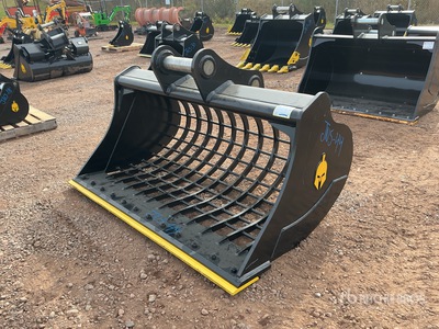 Trojan 72 in Skeleton Excavator Bucket - Fits 80 mm Cat 320/321/323, Hyundai R210, Komatsu PC200/220, Deere 160/200/225, Kobelco SK210, Case 210/225, Doosan DX225 (Unused)