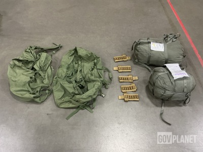 (20) Duffel Bags, (36) Buttstock 12GA Pouches & Assorted Items