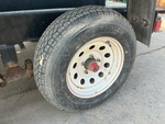 Trailer Chassis with Left Rear Tire