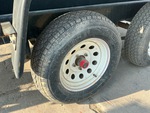 Trailer Chassis with Left Front Tire
