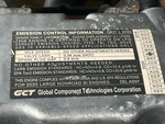 Engine with Emission Label