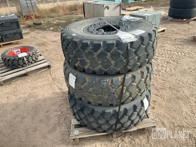 (3) Michelin 365/80R20 Tires w/Wheels