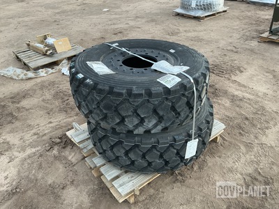 (2) Michelin 365/80 R20 XZL Tires w/Wheels