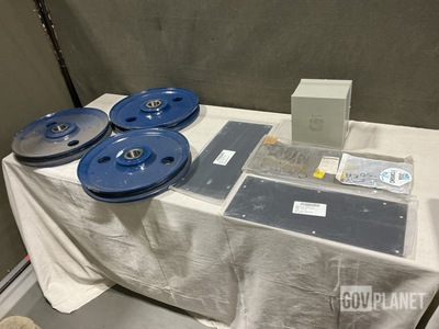 (1) Transformer, (30) Access Covers, (3) Groove Pulleys & Assorted Items