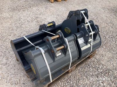 Quantity of (4) Strickland Excavator Bucket - Fits Kubota U27