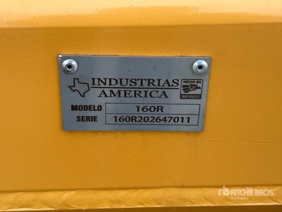 2026 Industrias America 160R 2 Tire Hydraulic 16 ft Pull Scraper (Unused)
