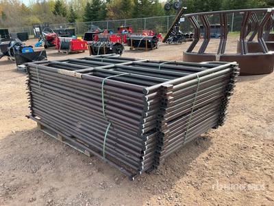 Quantity of (18) 7 ft 6 in 5 Rail Livestock Panel (Unused)