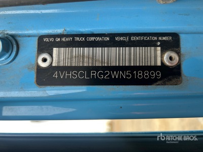 1998 Volvo/Autocar 6x4 Camión de Excavación por Aspiración