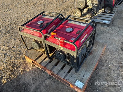 Quantity of (2) Honda EG5000CL Mobile Generator Set