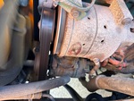 Engine with A/C Compressor