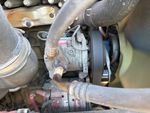 Engine with A/C Compressor