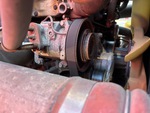 Engine with A/C Compressor