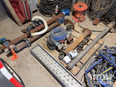 Quantity of Piping with Butterfly Shut off Valves & Misc Fittings