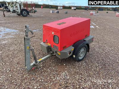 2018 Kaeser M20 Mobile Compreseeur A Air 1 Essieu S/A Compresseur à air (Inoperable)
