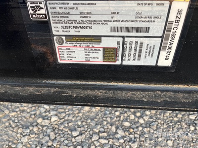2027 Industrias America 7016R 軽量ダンプトレーラー