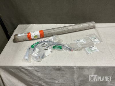 (10) Gauge Line Assemblies, (1) Stanchion, (13) Plates & Assorted Items