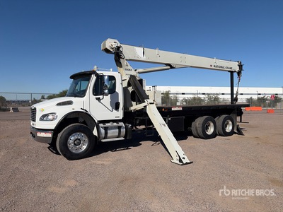 National 600E2 40000 lb Straight Boom on 2012 Freightliner M2 106 6x4 Kranwägen