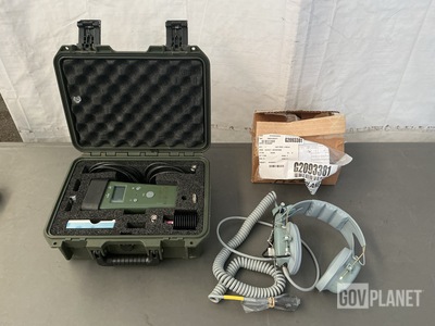 (1) DRS AN/PRM-36 Radio Test Set & (1) Joyce JTH-320/U Headset-Microphone
